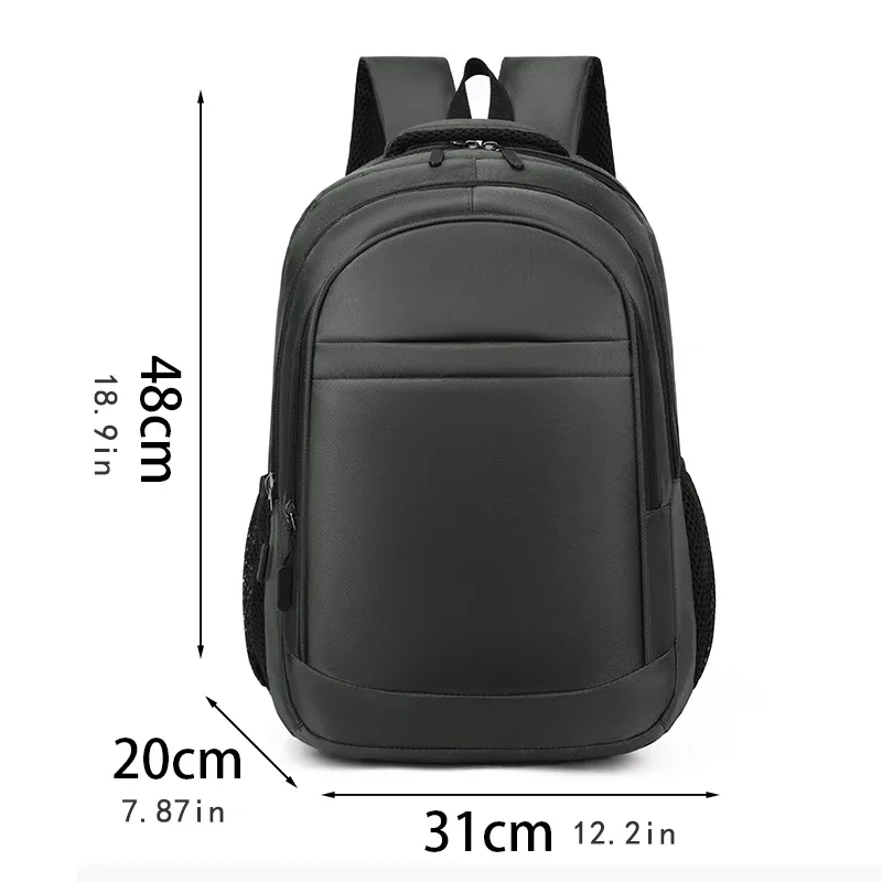 sac à dos grande capacité - sacoche pour ordinateur portable, avec poche pour tablette de 15,6 pouces et poches zippées - utilisant la technologie fading