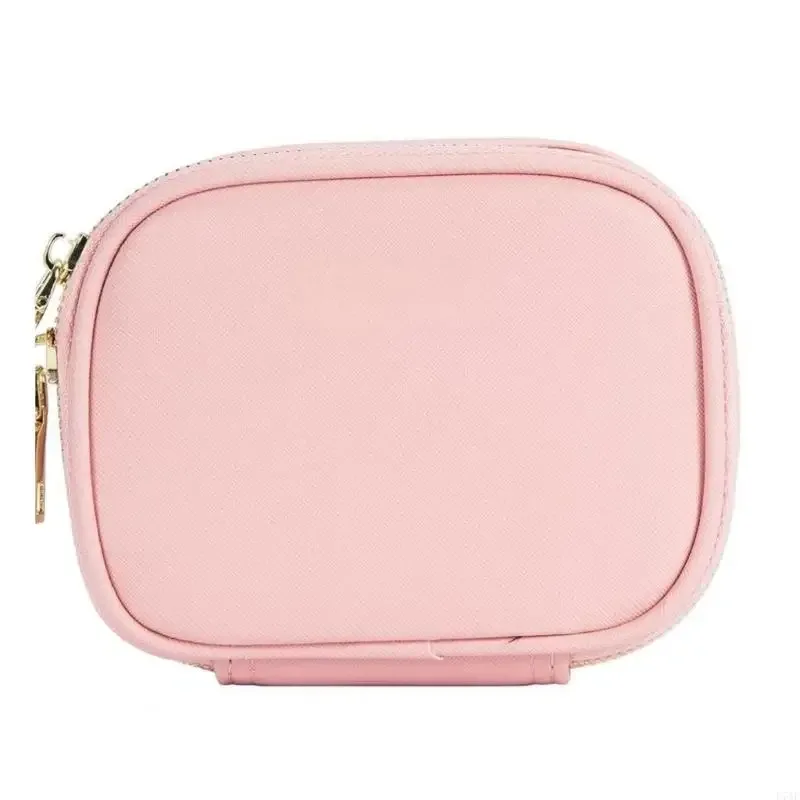 l74f mini trousse maquillage avec miroir led, 3 modes d'éclairage, petite trousse à cosmétiques rechargeable