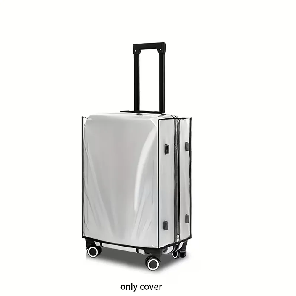 housse de protection transparente et imperméable pour bagages, résistante aux rayures, à la poussière et aux taches, pour valise de 20 à 30 pouces