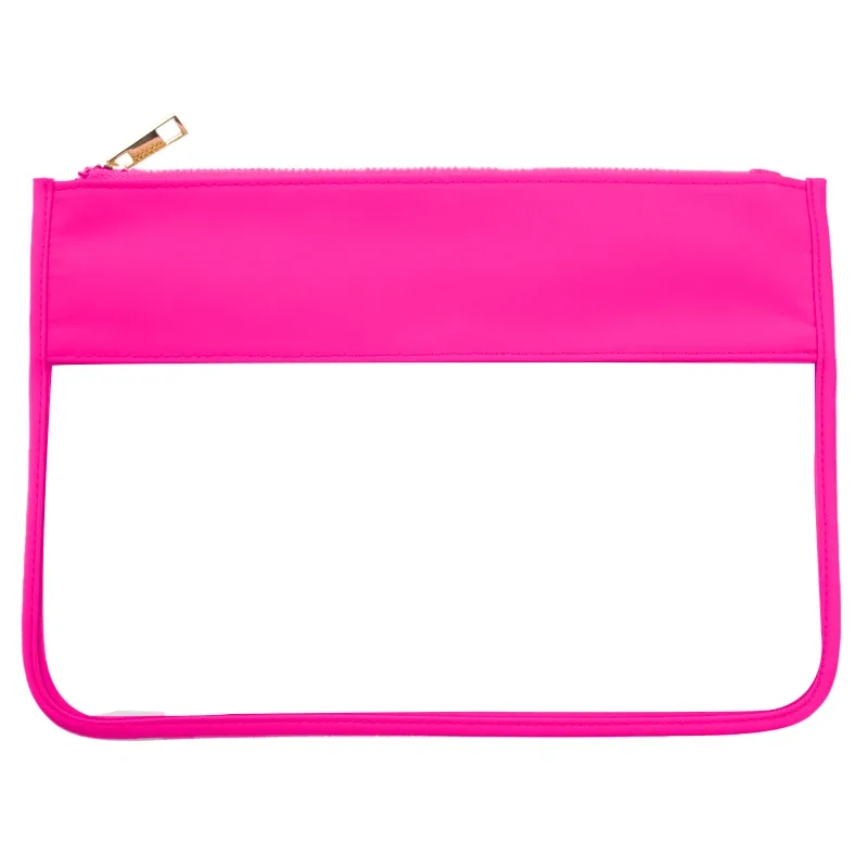 pochette classique en pvc transparent, sac de voyage transparent étanche pour cosmétiques, rouges à lèvres, brosse, sac à main en plastique avec fermeture éclair, organisateur de maquillage de toilette