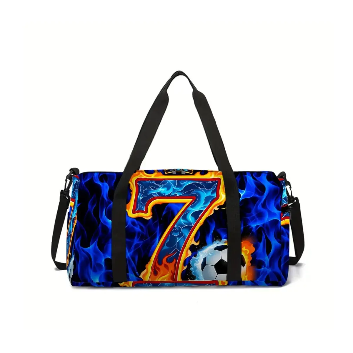 sac de voyage scolaire imprimé football, grande capacité, sac à bagages, dessin animé 2d, meilleur cadeau pour garçons et filles, style tendance
