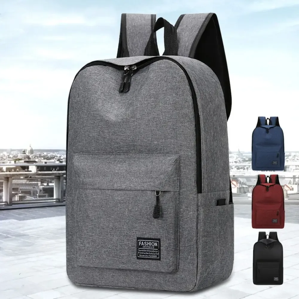 sac à dos polyvalent en tissu oxford, tendance, noir, gris, bleu, rouge, sac d'ordinateur lavable, sac de voyage de 15 pouces, unisexe