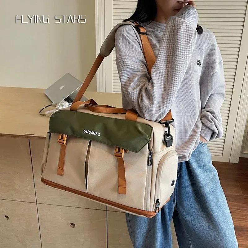 flying stars – sac à main de grande capacité pour femmes, sac à bandoulière de voyage, fitness, sport, natation, séparation humide et sèche, grand sac