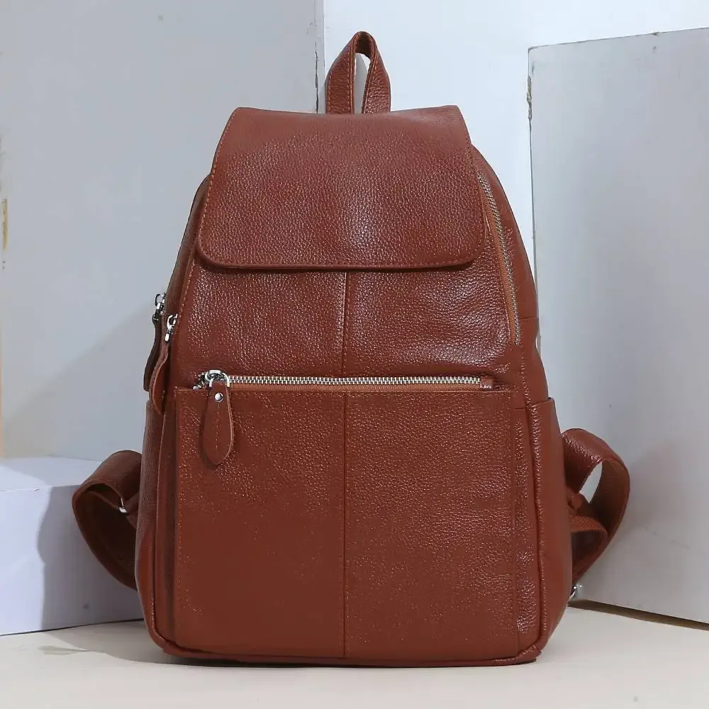 zency – sac à dos en cuir marron pour femmes, sac à dos de voyage de grande capacité de qualité supérieure a ++ pour femmes, pour les navetteuses