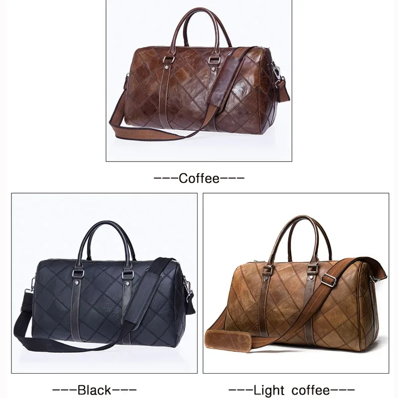 westal sacs de voyage pour hommes bagages à main sacs de sport en cuir véritable bagages en cuir sac de voyage valises sacs à main grand/semaine sac