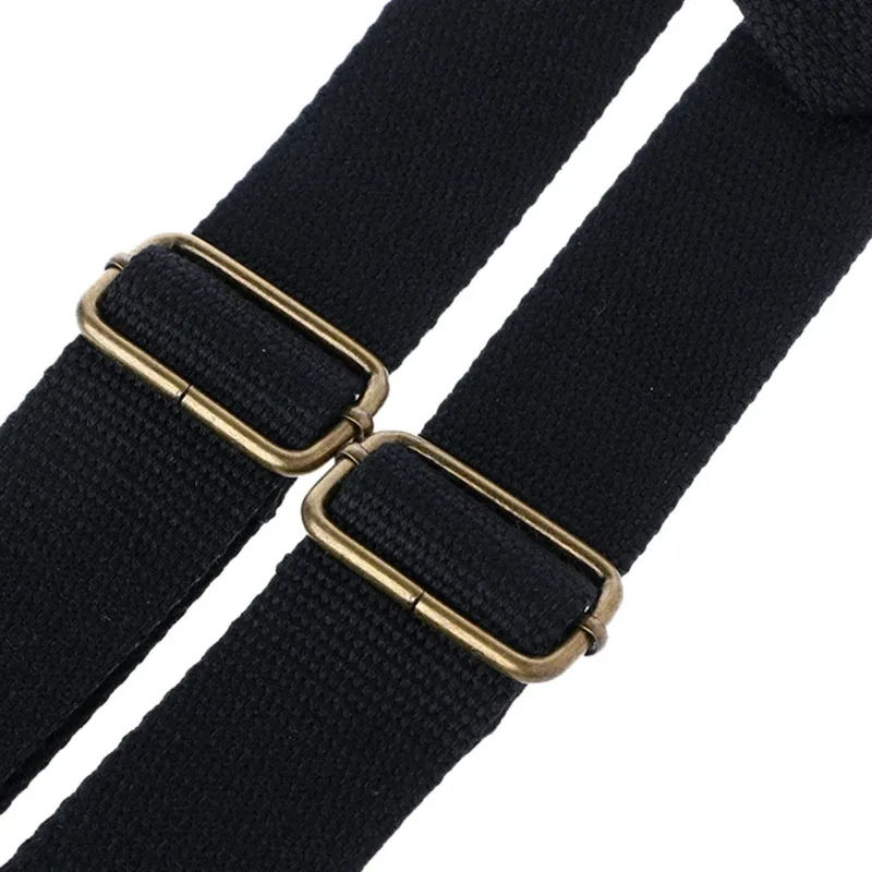sangle de sac à dos réglable en toile durable, remplacement, sac à dos, livre scolaire, sac, ceinture en cuir, noir, lancé, accessoires