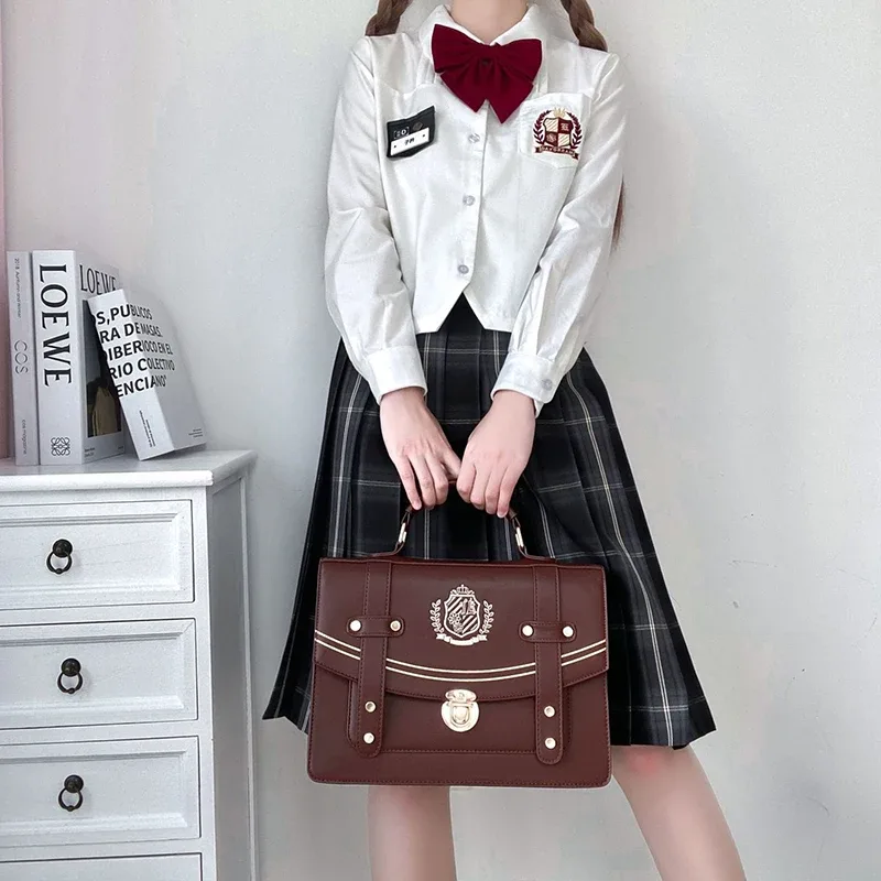 sac à dos style britannique pour filles, pour étudiantes, lolita jk, sac à bandoulière, sacoches, porte-documents, livres