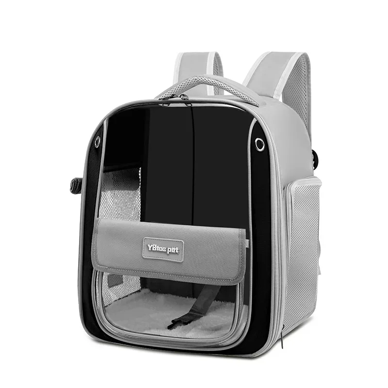 porte-chat portable respirant, transparent, grande capacité, étanche et résistant à l'usure, sac à dos de voyage pliable pour animaux de compagnie