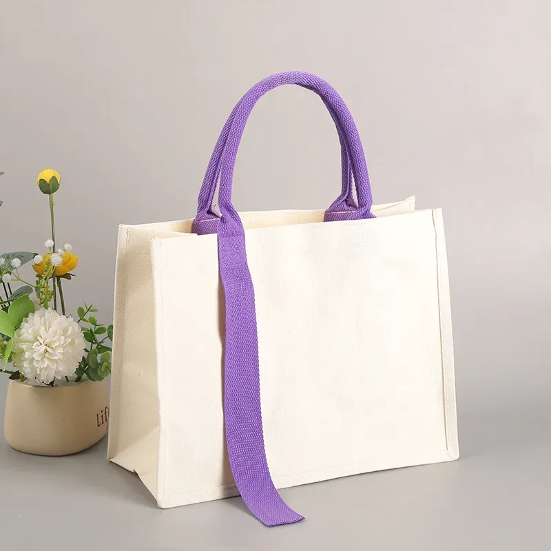 sac en toile portable tridimensionnel personnalisé pour femmes shopping travail école et voyage nouveau style sac fourre-tout simple et à la mode