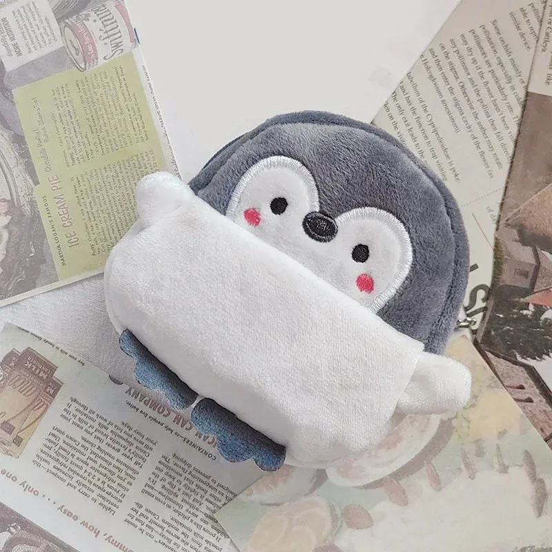 peluche gris petites baleines porte-monnaie mignon fermeture éclair femmes porte-monnaie forme de requin filles écouteur argent sac de rangement sac à clés sac à main