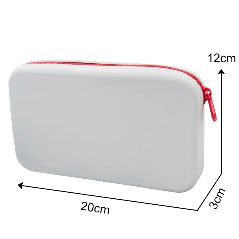 petit sac de rangement carré en silicone pour cosmétiques, porte-brosse de maquillage de voyage de grande capacité, organisateur portable étanche pour cosmétiques