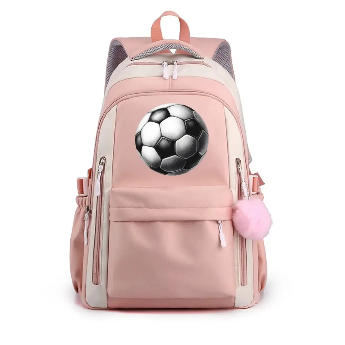 sac à dos tendance imprimé ballon de football pour étudiants, sac à dos de voyage en plein air pour femmes et hommes, sac à dos pour ordinateur portable, sacs d'école décontractés pour adolescents
