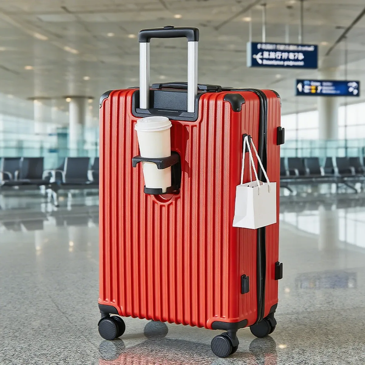 valise abs ligne dorée motif brillant bleu noir beige marron roulette toupie voyage grande capacité