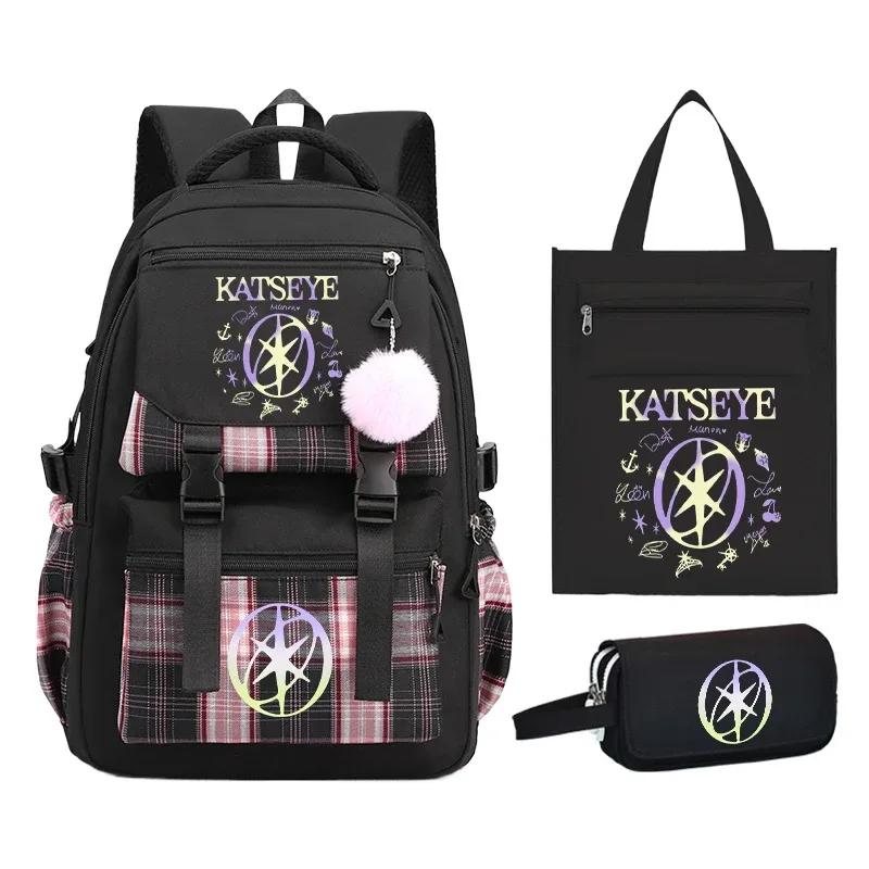 sac dos nylon violet noir motifs floraux géométriques accessoires stylos intérieur informatique voyage femme