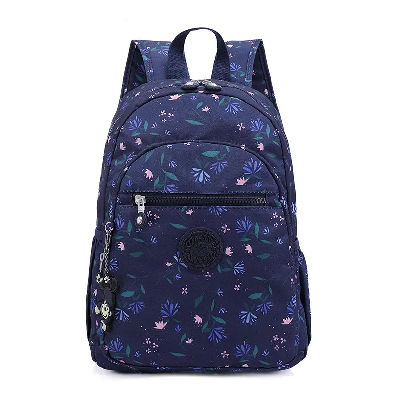teincome ote-sac à dos d'école étanche pour fille et garçon, sac de voyage léger pour homme, 2024 nylon, motif de fleurs, mode décontractée, a4, m1318