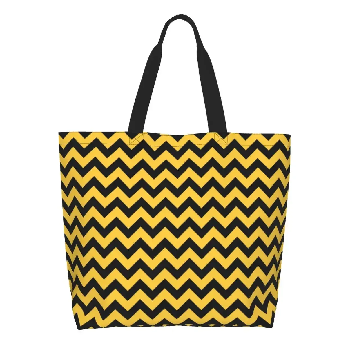 sac fourre-tout personnalisé coloré à motif zig-zag pour la maison, sac de courses en toile bohème géométrique à motif zig-zag, sac à bandoulière pour les courses