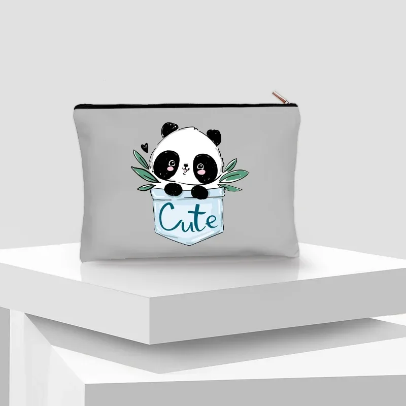 kawaii panda trousse à cosmétiques enfants voyage nécessité toilette sac à couches pochette de maquillage pour jolies filles anniversaire nouvel an cadeau