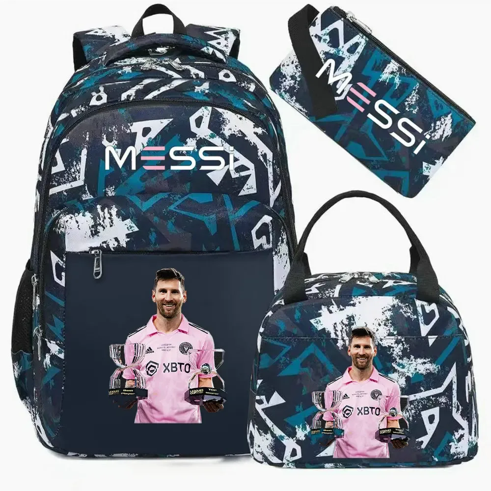 sac à dos imprimé messi, sac à dos de sport, de football, décontracté, pour femmes et hommes, sacs d'école harajuku, sacs d'école pour femmes et hommes, mochilas de voyage