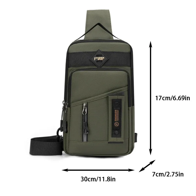 sac de poitrine multifonctionnel pour homme, sac de sport à compartiments multiples, sac bandoulière, sac de randonnée, sac à bandoulière pour homme