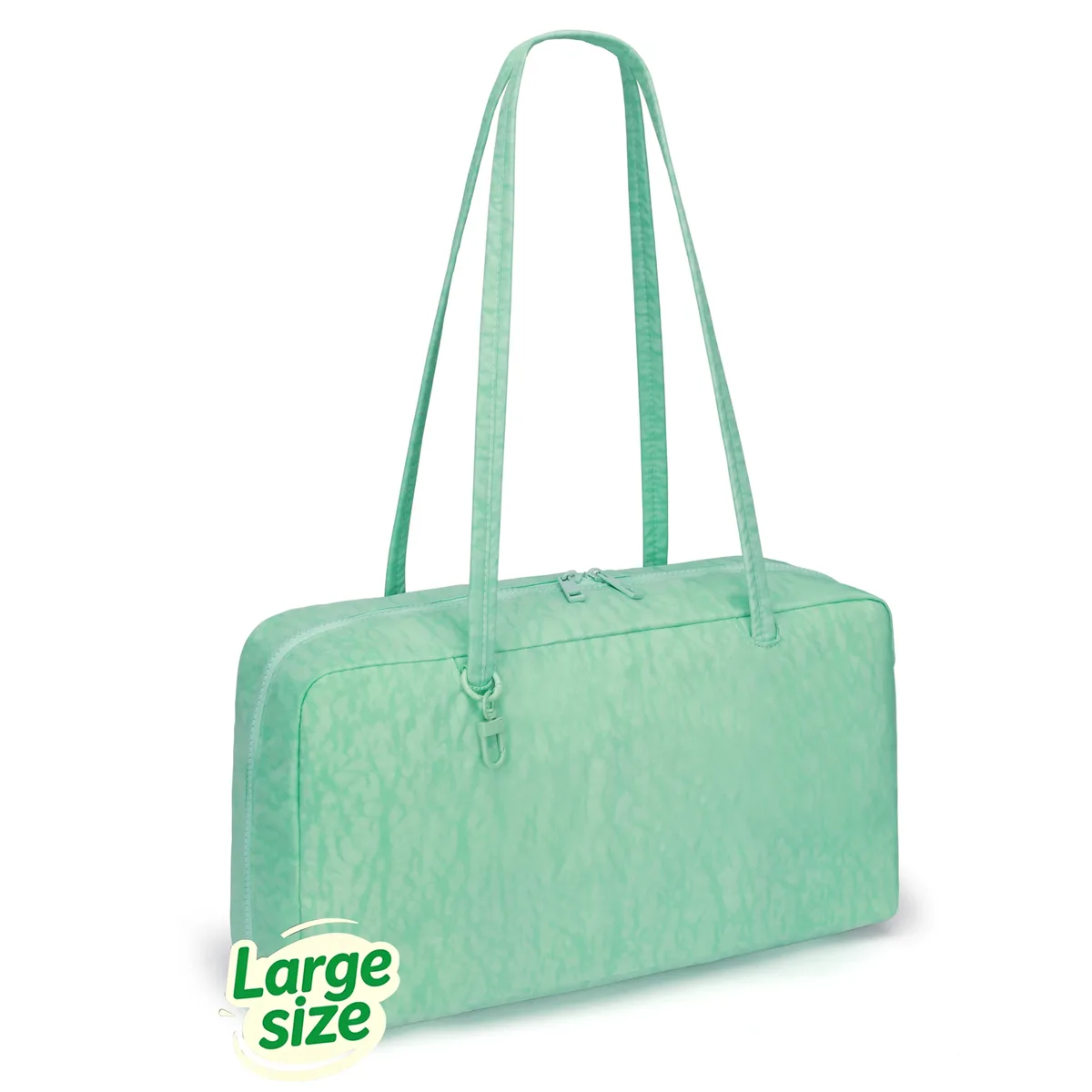 sac fourre-tout en nylon, sac à bandoulière pour femme avec clip porte-clés, sac à main léger à fermeture éclair, idéal pour le travail quotidien, les voyages, la gym, cadeau pour maman