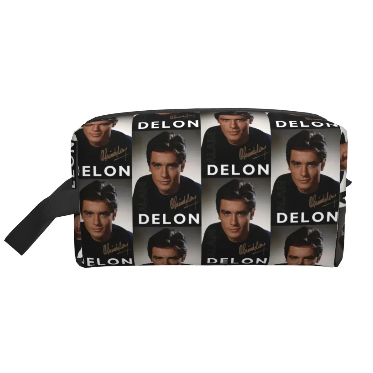 trousse de maquillage alain delon actor, organiseur de cosmétiques, trousse de toilette, trousse de beauté pour femme, pour voyage