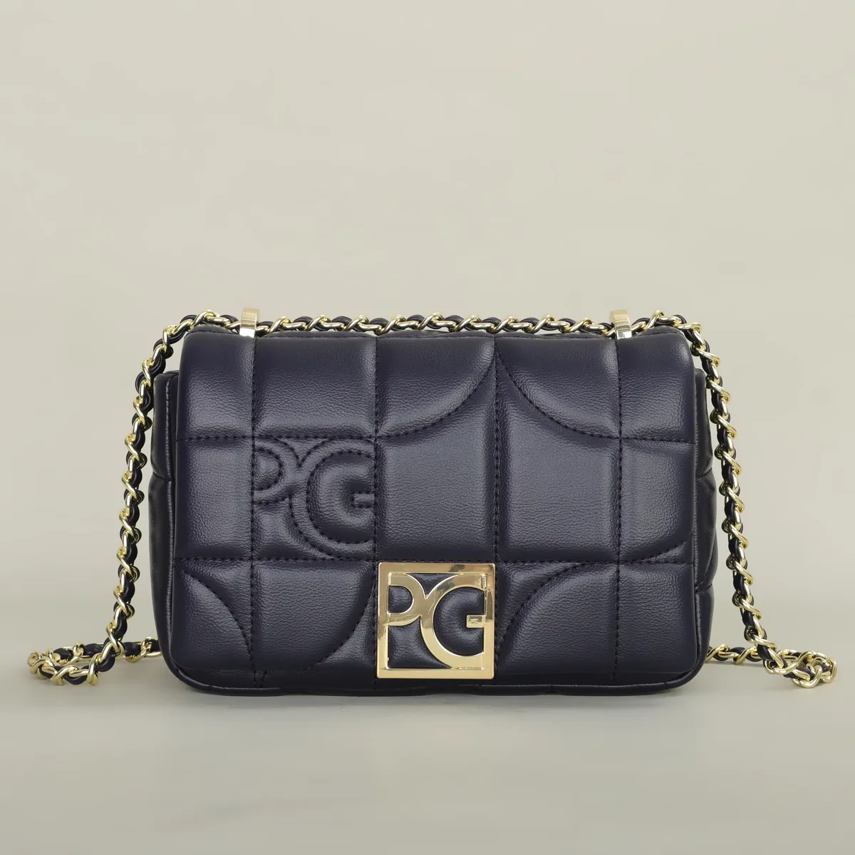 sac à bandoulière pg 2026 – sac à rabat simple et de haute qualité avec lettres brodées – sac bandoulière pour femme pour les trajets quotidiens