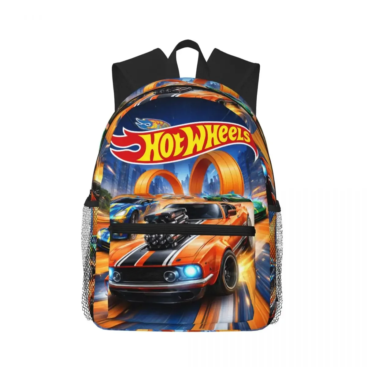 sac à dos hot wheels race pour étudiants, sac d'école, sac à dos de randonnée, sac de voyage pour hommes et femmes, sac à bandoulière