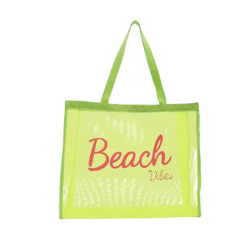 grand sac fourre-tout réutilisable en maille pour femme, idéal pour la piscine, les voyages/natation, sac de rangement à séchage rapide pour la douche, plage