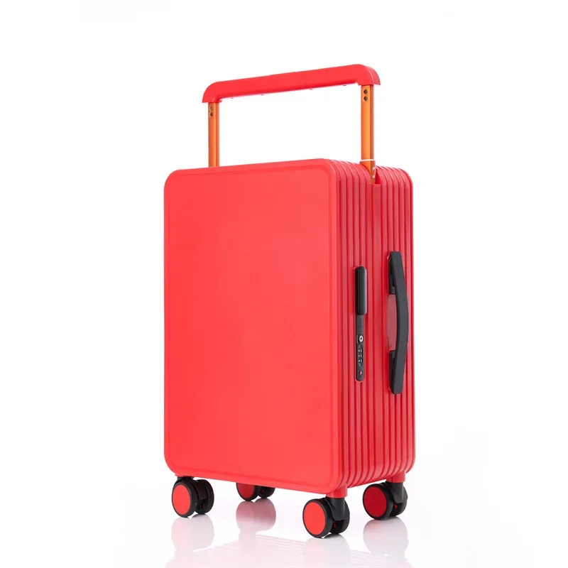 valise pc antirayures antipoussiere toupie roues poignées orange blanc bleu grandecapacite voyage fonctionnelle compartimentsinternes zippés