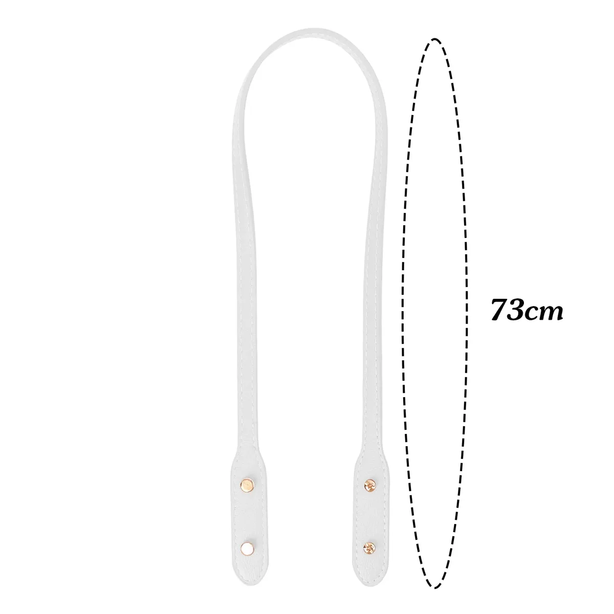 sangles de sac en cuir pu 73cm, 2 pièces, avec rivets, sangle de poignée détachable, sangles de sac à bandoulière de remplacement, accessoires de marquage de sac à faire soi-même