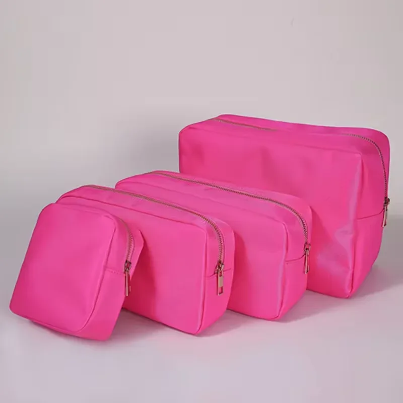 trousse cosmétique violette personnalisée, sac en nylon de maquillage, poudres personnalisées, patch chenille, grand étui de voyage, trousse de toilette, cadeau de mariée, taille xl