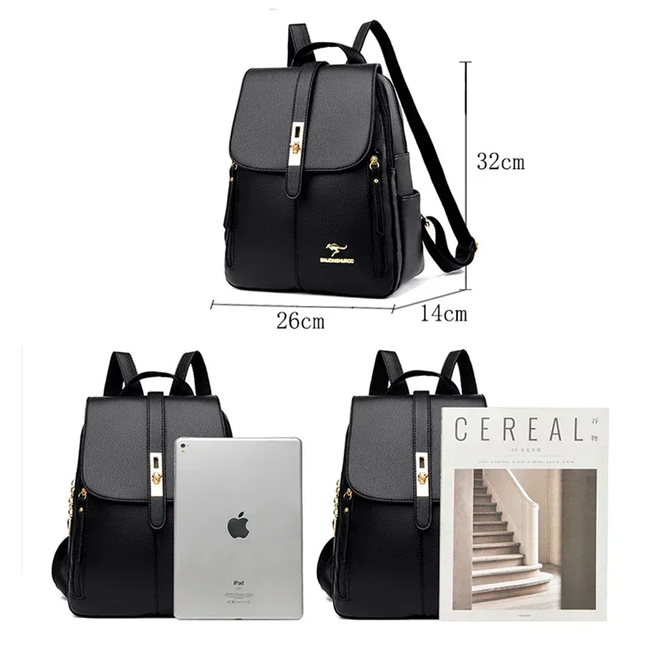 femmes grande capacité sac à dos de haute qualité en cuir vintage sacs pour femmes sacs d'école voyage sac à dos dames bookbag sac à dos