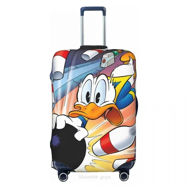 housse de bagage anti-rayures lavable, imprimé canard, haute élasticité, convient aux valises de 18 à 32 pouces, anti-poussière, pour les voyages en plein air