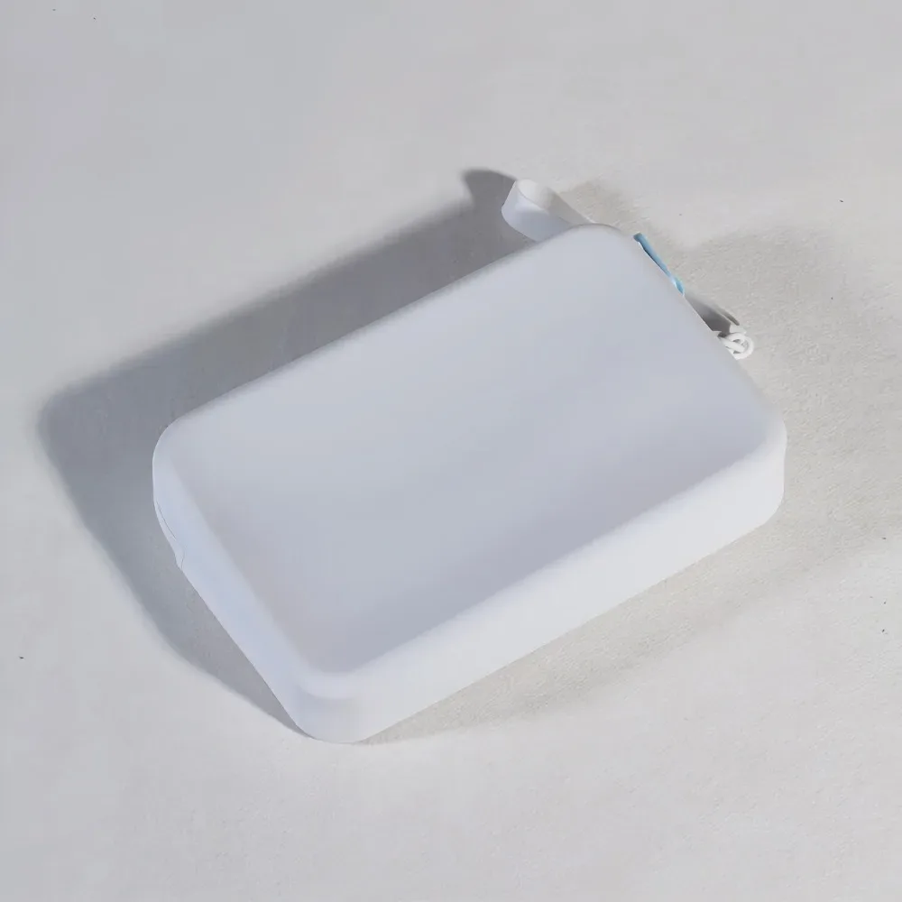 sac de rangement cosmétique portable de grande capacité avec fermeture éclair, sacs de rangement en silicone, carré étanche extérieur, poudres de maquillage