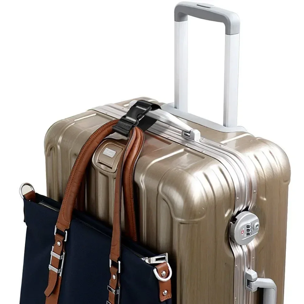 sangle de sangle en nylon réglable de 4 m, sangle de ceinture à cils pour bagages, diapositives à trois glissières, boucles à dégagement latéral plat, sangle de sac à dos