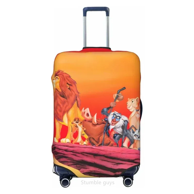 housse de bagage de voyage universelle, motif lionkings, haute élasticité, 18-32 pouces, anti-poussière, anti-rayures, lavable, protection pour valise