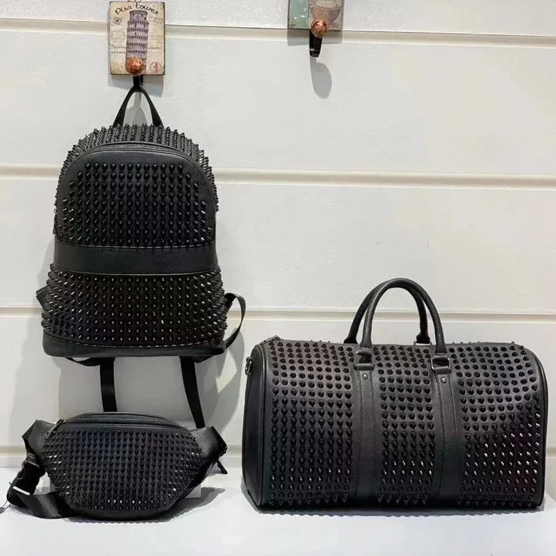 sac à main de voyage en cuir pour hommes et femmes, personnalité de la glycine, sac d'ordinateur, sac de poitrine, sac banane, mode décontractée, sr