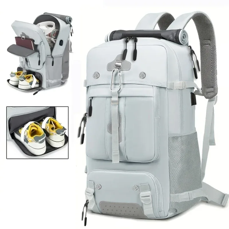sac dos oxford université bleu marine gris polyvalent ultraleger compartiment chaussures ceinture air tranche activité voyage