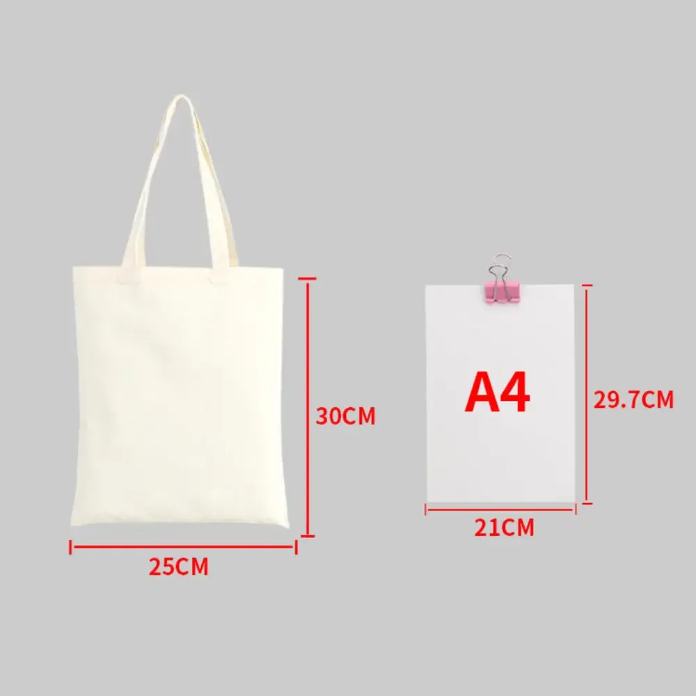 sac à main en toile noire pour étudiant, sac en coton initié unique, grand sac à provisions, poche de ceinture, sac cosmétique, cadeau