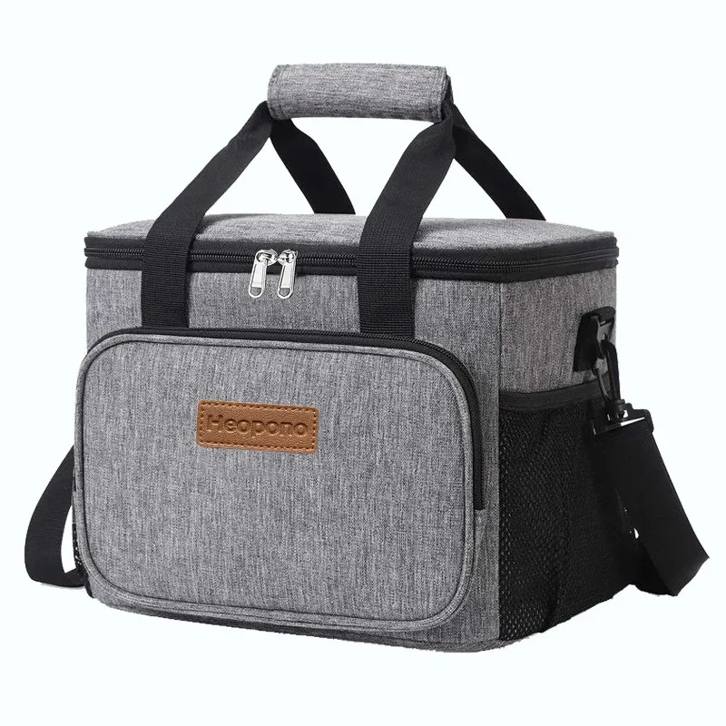 sac isotherme de 15 l en tissu oxford pour femme, sac à bandoulière portable pour aliments, sac isotherme pour adulte