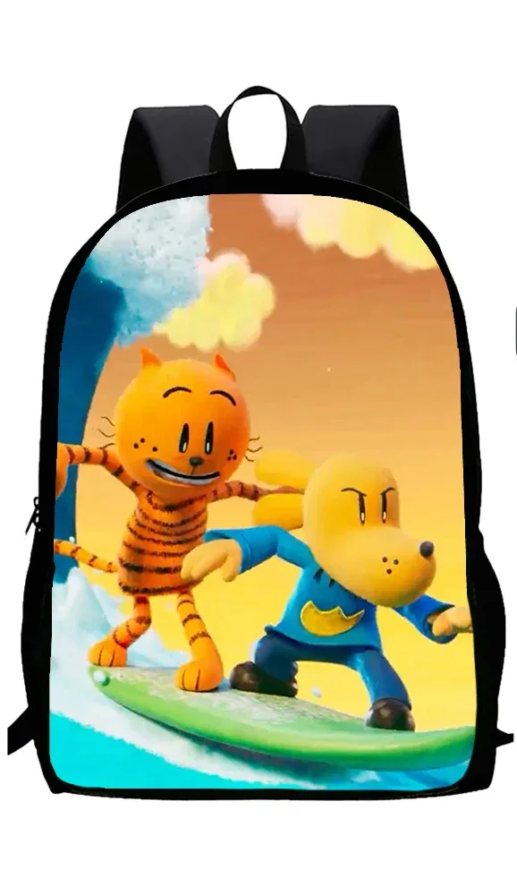 sac à dos d'école de dessin animé dogman pour enfants, sacs à lunch, sacs à crayons, garçons, filles, meilleur cadeau, ensemble de 3 pièces