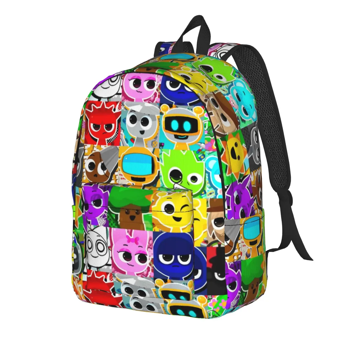 sac à dos s-sprunkis pour étudiants, sacs à dos imprimés en polyester, sacs de lycée à la mode, sac à dos coloré pour randonnée