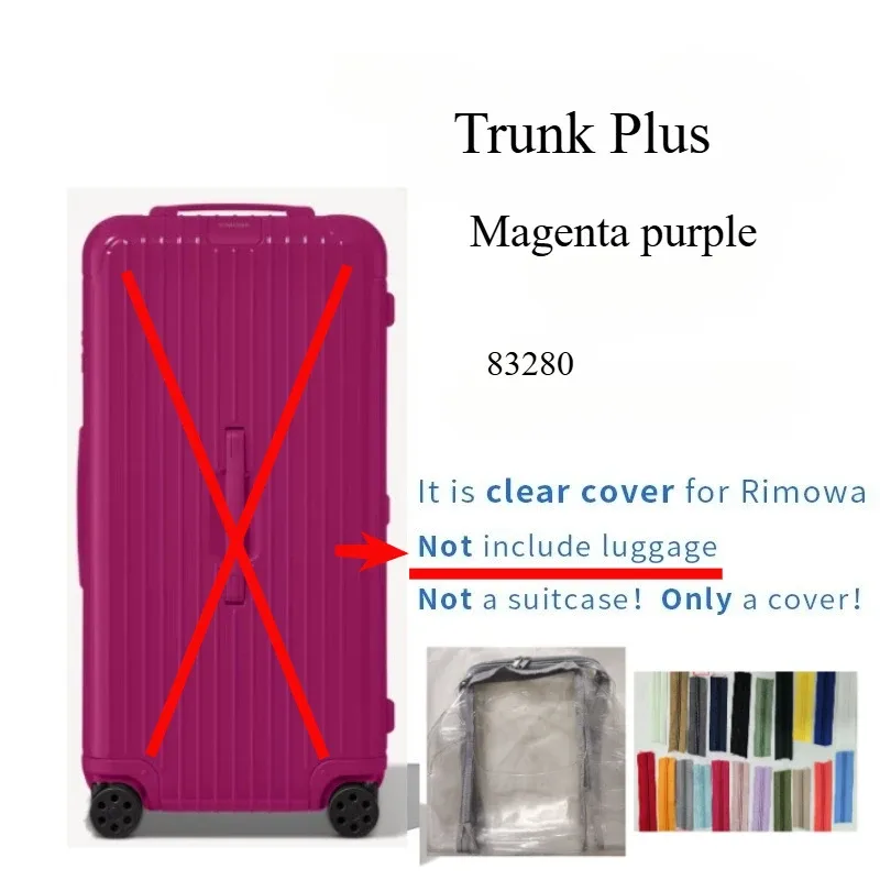 housses transparentes en pvc adaptées aux bagages rim essential 33 pouces, protection de valise de voyage, accessoires transparents, housse de protection anti-rayures