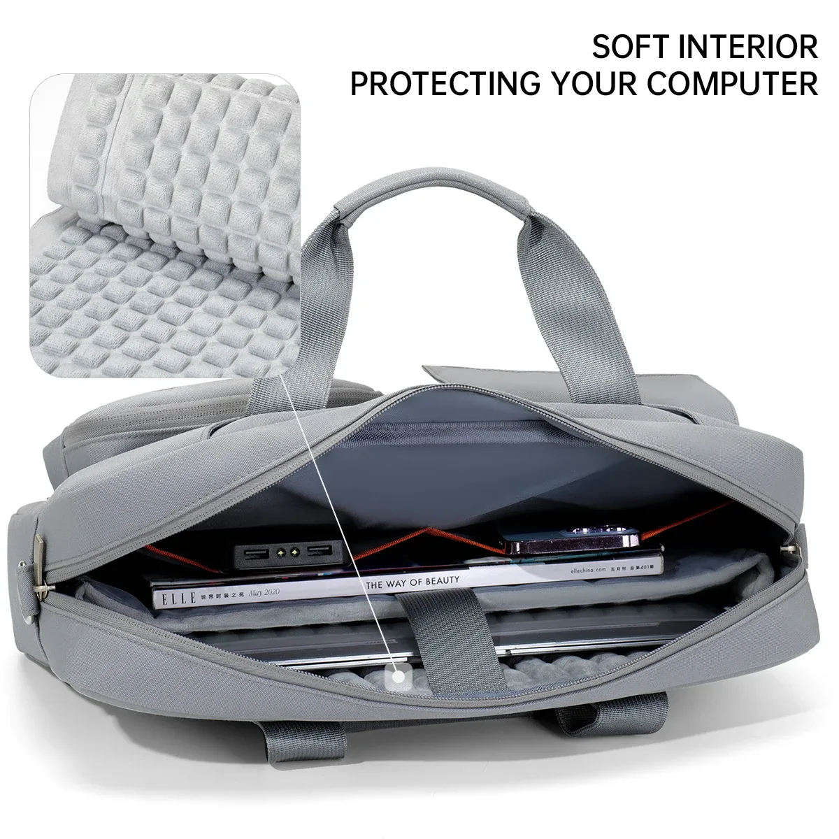 sac pour ordinateur portable adapté aux déplacements, compatible avec apple macbook air 13, lenovo xiaoxin pro 14, huawei matebook 16 pouces, dell 15,6 pouces, étui de protection pour ordinateurs portables de 15 pouces, pour hommes et femmes