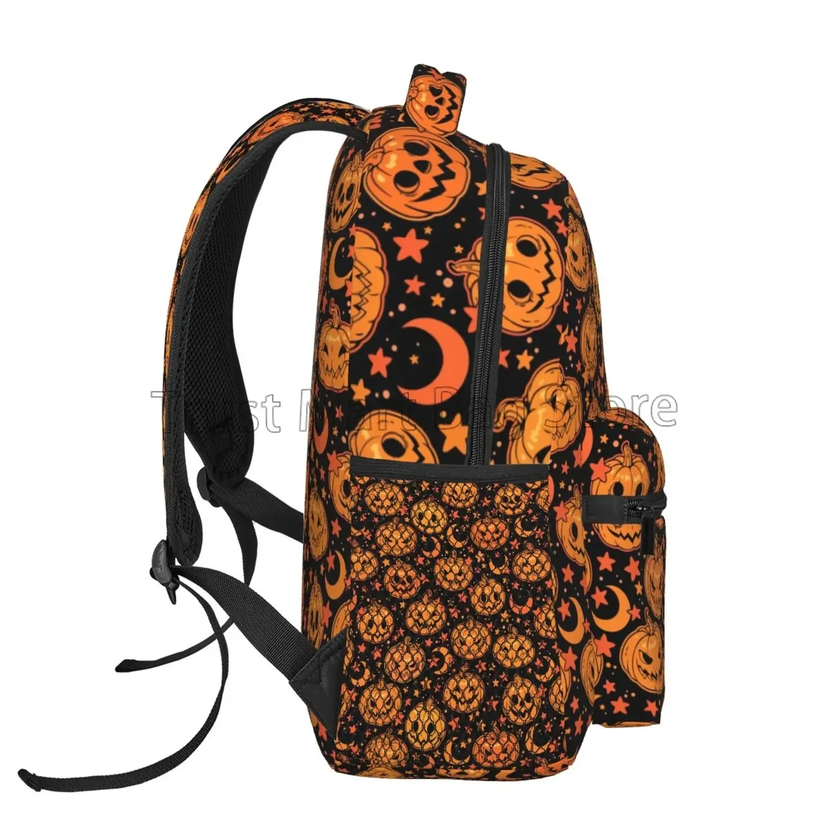 halloween citrouille lune étoiles sacs à dos d'ordinateur portable légers grande capacité sac à dos d'école étanche pour hommes femmes garçons filles