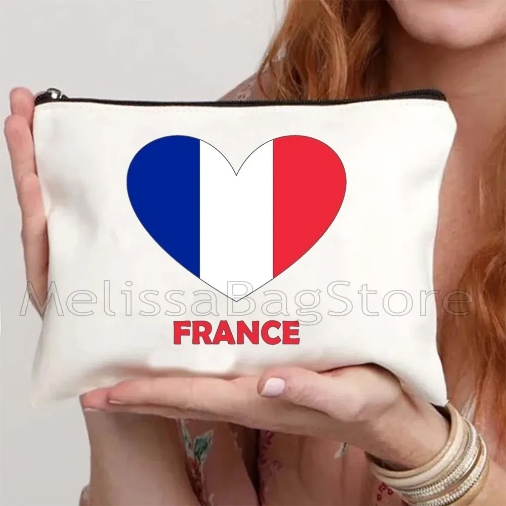 danemark france grèce égypte équateur mexique roumanie états-unis émirats arabes unis états-unis belgique cap-vert pochette de rangement pour cosmétiques en forme de cœur
