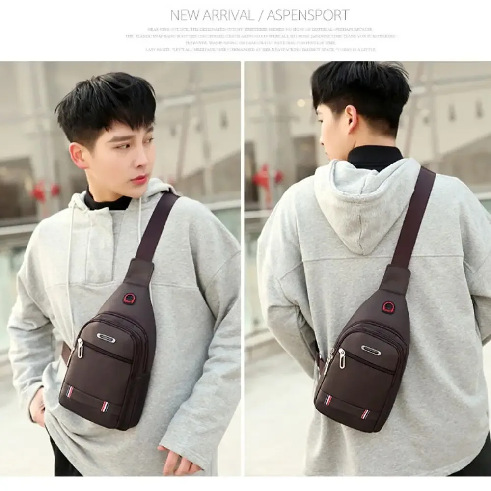 noir gris marron hommes sacs de messager nouveau rectangle oxford tissu hommes sac à bandoulière usb charge sac à bandoulière mâle 3 sac à fermeture éclair