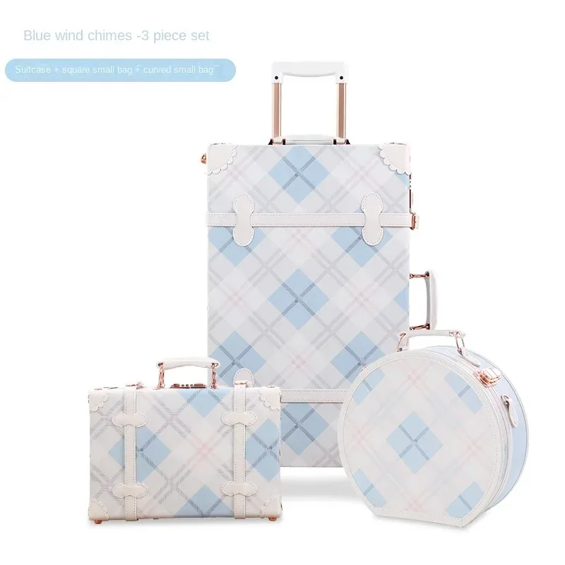 valise vintage en cuir britannique, bagage rétro avec quincaillerie en laiton antique, valises à roulettes, valise trolley