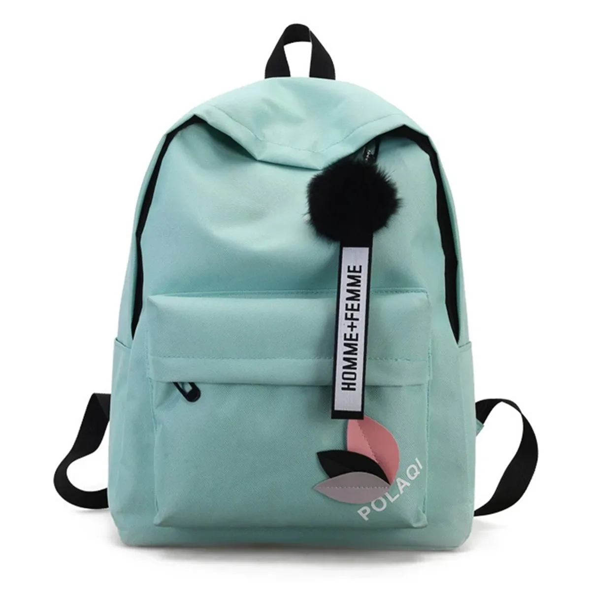 sac à dos en toile pour femmes, pour les élèves du collège, sac à dos en toile à renfort triangulaire, sac à dos en toile imperméable