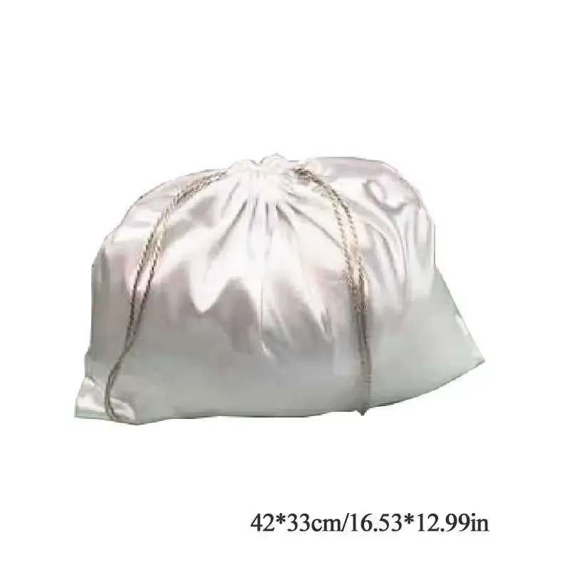 sacs à poussière pour sacs à main, housse anti-poussière en tissu de soie, sacs de rangement, pochette à cordon pour fourre-tout, chaussures, bottes, anti-poussière